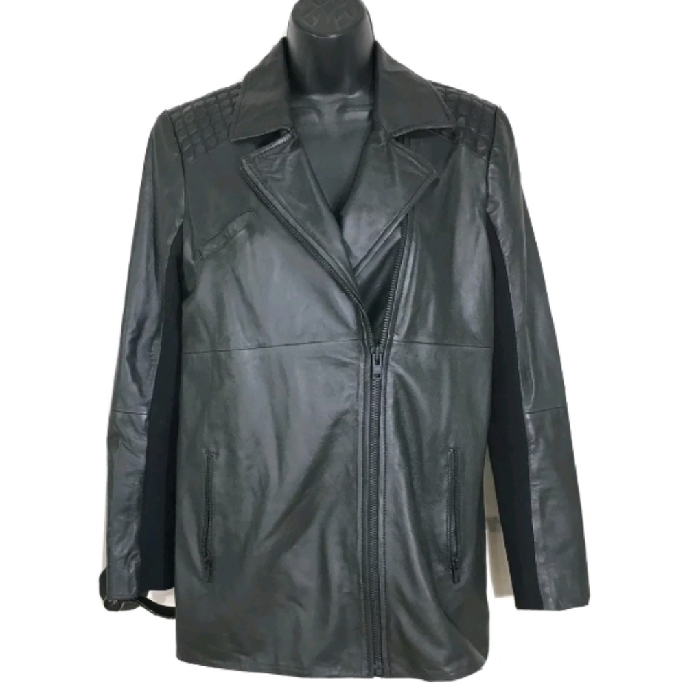 Trouve Leather Jacket Black Lambskin XS - Picture 1 of 7